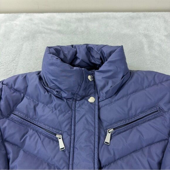 Michael Michael Kors Women's Size XS Purple Long Puffer Jacket Winter Outdoors - Picture 9 of 15
